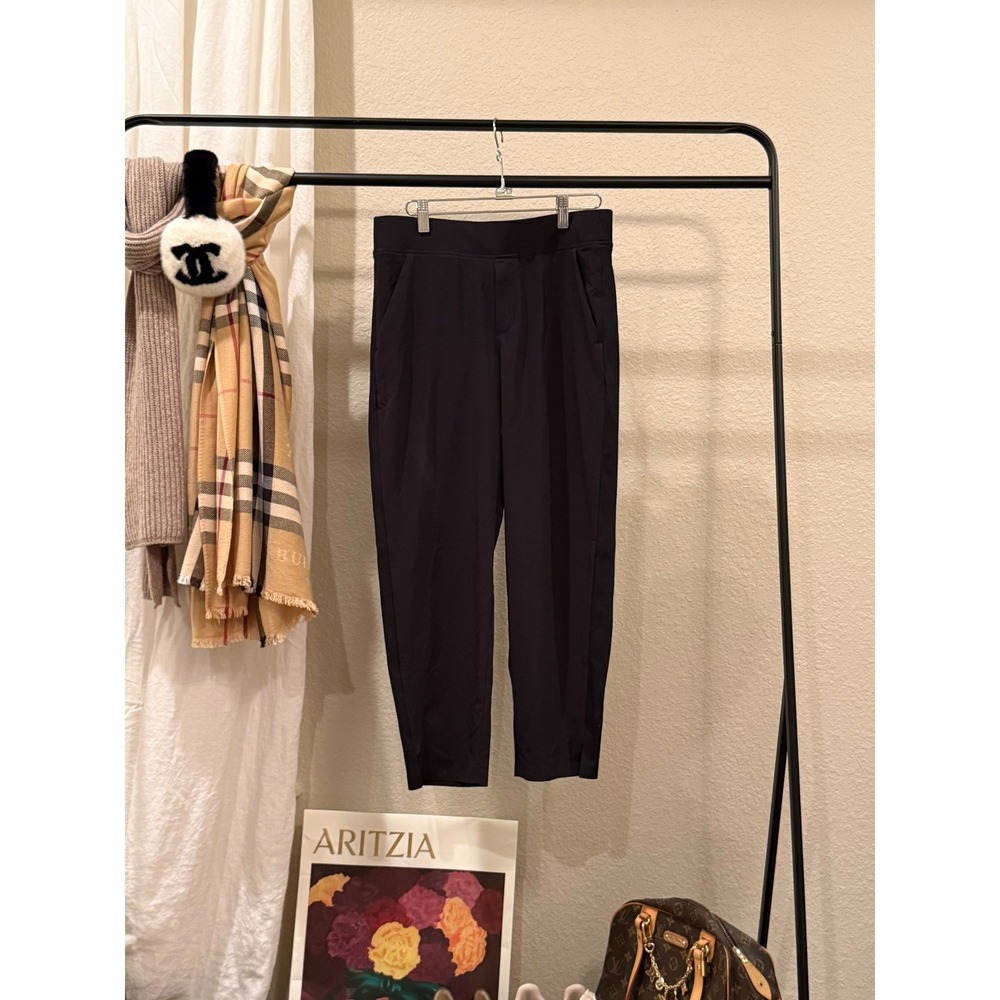 Athleta Brooklyn Ankle Pant Black Tapered Trouser Petite 6P $99 MSRP